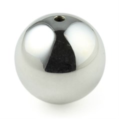 Hand Made Bead 20mm round with 1.25mm hole Sterling Silver (STS)