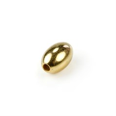 5x3mm Oval Bead/Spacer Gold Plated (GP)