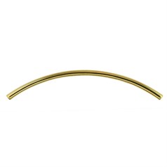 Curved Noodle Tube Bead 1.5x40mm Gold Plated (GP)