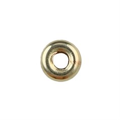 4mm Flat Smooth Rondel Shaped Bead with 1.8mm Hole Gold Filled