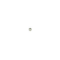 3mm Round 0.90 hole Lazer Finish Bead Sterling Silver (STS)
