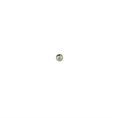 4mm Round 1.25 hole Lazer Finish Bead Sterling Silver (STS)