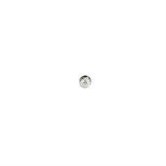 5mm Round 1.25 hole Lazer Finish Bead Sterling Silver (STS)