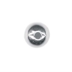 2.5mm Round Shiny Bead 1.2mm Hole ECO Sterling Silver (STS)