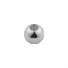 STS Essentials -  4mm  Round Shiny Bead 1.5mm Hole Sterling Silver NETT