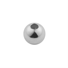 STS Essentials -  5mm  Round Shiny Bead 1.7mm Hole Sterling Silver NETT