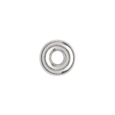 4mm Donut Rondel 1.5mm Hole ECO Sterling Silver