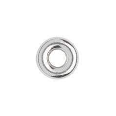 5mm Donut Rondel 1.8mm Hole ECO Sterling Silver