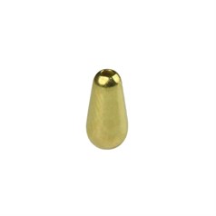 Teardrop Shaped Bead (Vertical Drilled) 10x5mm Gold Plated Vermeil Sterling Silver