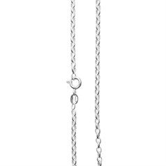 16" Oval Belcher Chain ECO Sterling Silver (STS)