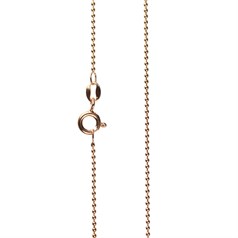 16" Superior Ball Chain 1.2mm Brass With Copper Plate (Suitable For Patina Finishing)