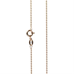 20" Superior Ball Chain 1.2mm Brass With Copper Plate (Suitable For Patina Finishing)
