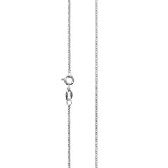 16" Superior Curb Chain wire dia 0.30mm Diamond Cut Eco Sterling Silver (STS)  (Anti Tarnish)