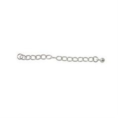 Extension Chain With Ball 2" Sterling Silver (STS)