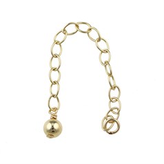 2" Extension Chain with 4mm Ball Gold Filled