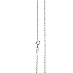18"  Superior Popcorn/Corb Chain (Flat Wire) 1.5mm ECO Sterling Silver (STS)