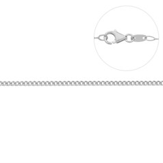 14" Lightweight Curb Chain (link 0.65 x 0.52mm) wire dia 0.20mm ECO Sterling Silver