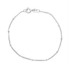 7" Satellite Chain Bracelet Sterling Silver (STS)