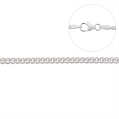 Superior Curb Chain 24" ECO Sterling Silver (Anti Tarnish)