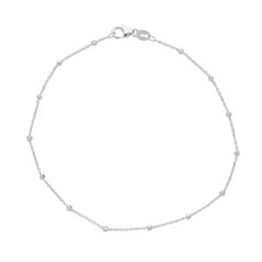 Superior Satellite Anklet Chain 9" ECO Sterling Silver
