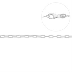 Superior Elongated Box Reduction (Adjustable) Chain 18" ECO Sterling Silver