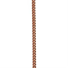 Curb Chain Link Size 1.4mm x 0.88mm Loose by the Metre Copper Plated Anti-Tarnish