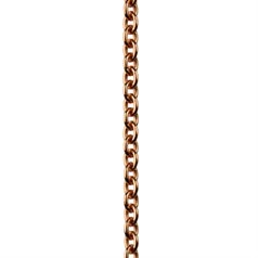 Cable Trace Chain Link Size 2mm Loose by the Metre Copper Plated Anti Tarnish