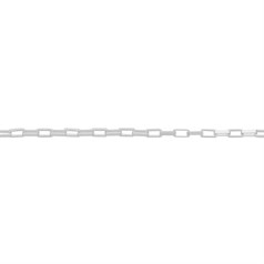 Superior Elongated Box Chain Loose by the Metre ECO Sterling Silver (Anti Tarnish)