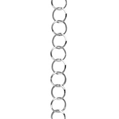 10mm Circle Trace Round Wire Chain Loose By the Metre Eco Sterling Silver (STS)
