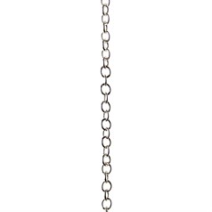 Superior Oval Cable Trace Chain Link Size 2.95x3mm  Silver Plated  Loose by the Metre