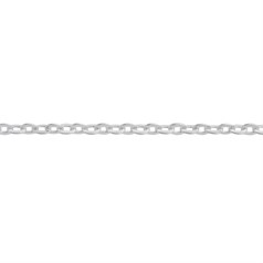Trace Hammered Chain wire dia 0.40mm Loose By the Metre Eco Sterling Silver