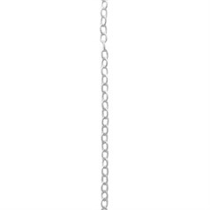 Twisted Oval Trace Small Link Chain Loose By the Metre  ECO Sterling Silver