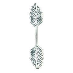 Leaf Pendant Glue On Mount 25mm Silver Plated