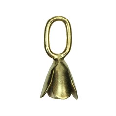 Bell Cap 4 Petal (Small) 12mm Gold Plated