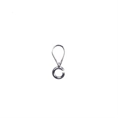Pendant Bail with Loop 7mm  Silver Plated