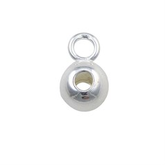 Ball Pendant Bail 6mm Sterling Silver (STS)