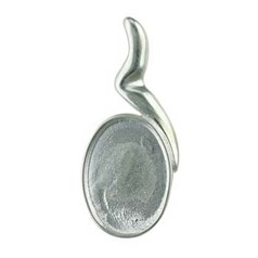 18x13mm Pendant Sterling Silver (STS)