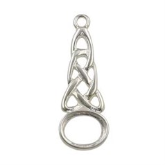 Celtic Dropper 8x6mm Sterling Silver (STS)
