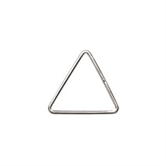 Solid Wire Open Triangle Pendant 15mm Sterling Silver
