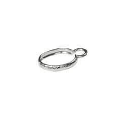 Cinch Mount with Fancy Etched Bezel Setting 10x8mm Sterling Silver (STS)