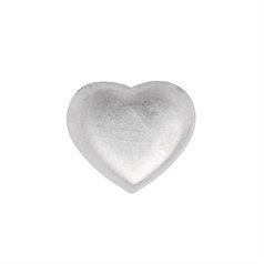 Solid Heart Shape Solderable Accent Sterling Silver