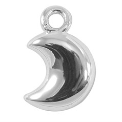 Moon Charm Silver Plated