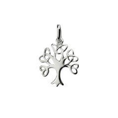 Tree of Life Charm Pendant (16x13mm) Sterling Silver (STS)