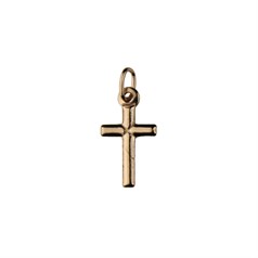 Charm Cross (15mm) Rose Gold Plated