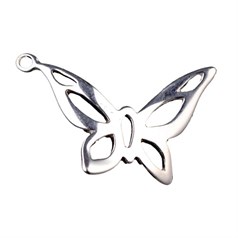 Butterfly Shape Charm (23x15mm) ECO Sterling Silver (STS)