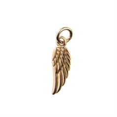 Angel Wing Charm Pendant  Rose Gold Plated