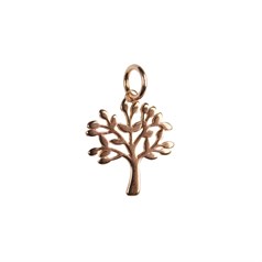 Tree of Life Charm Pendant Rose Gold Plated