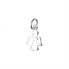Angel Charm Pendant 15x10mm Sterling Silver (STS)