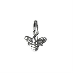 Bumble Bee Charm Pendant 11mm Sterling Silver (STS)