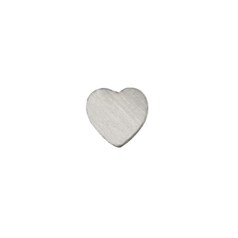 Solid Heart Shape Solderable Accent 7mm STS Sterling Silver